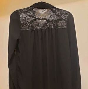 Black button up blouse